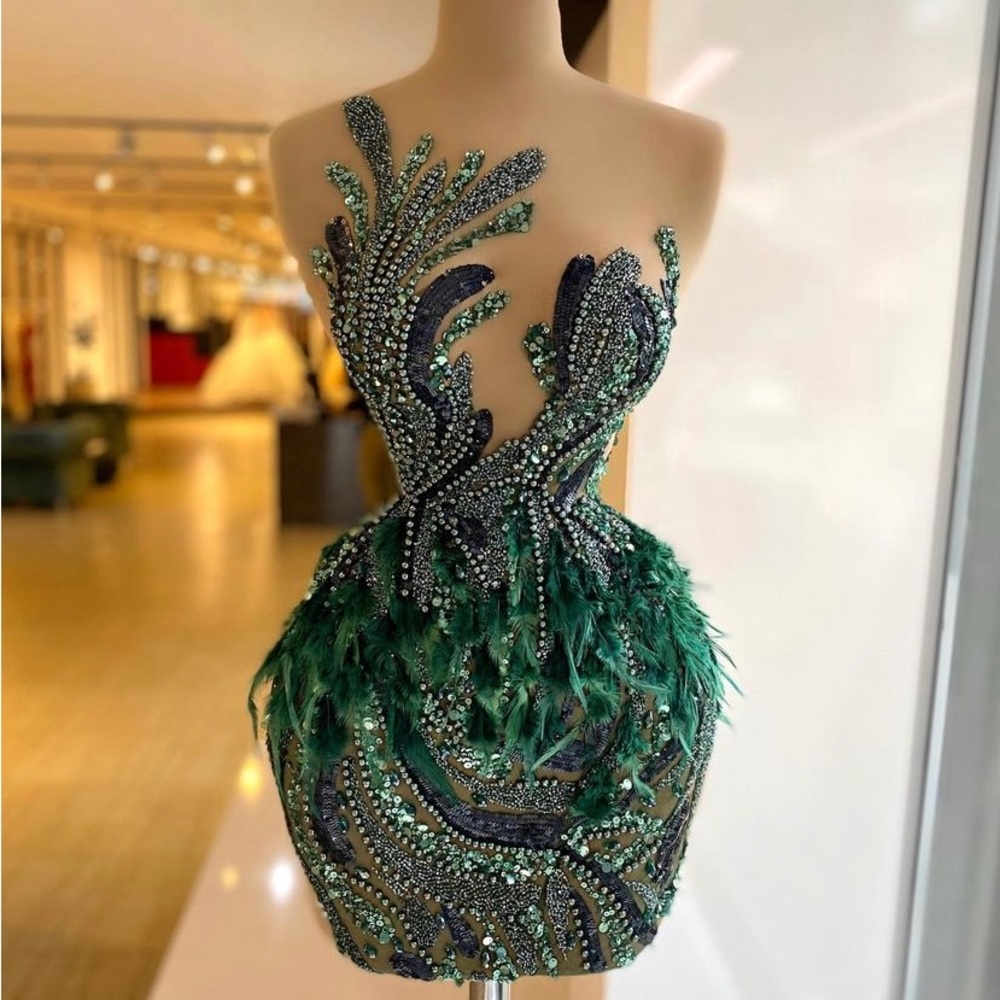 Exclusive short wrapped dress